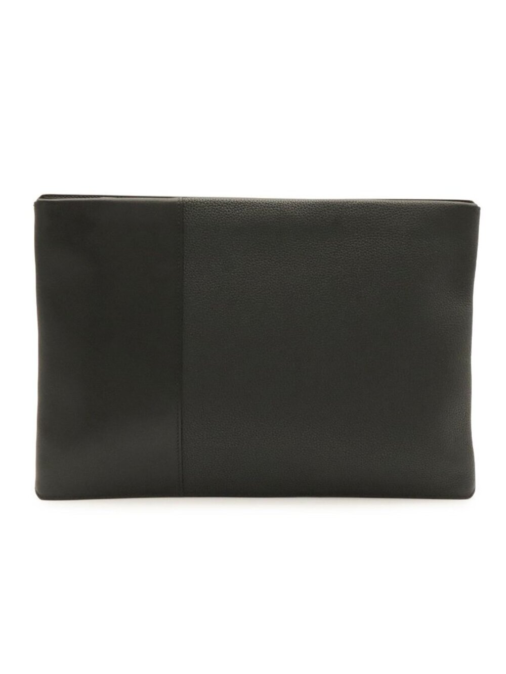 Hermes Manhattan Duo 35 Clutch Business Togo Evercolor Leather Black Silver